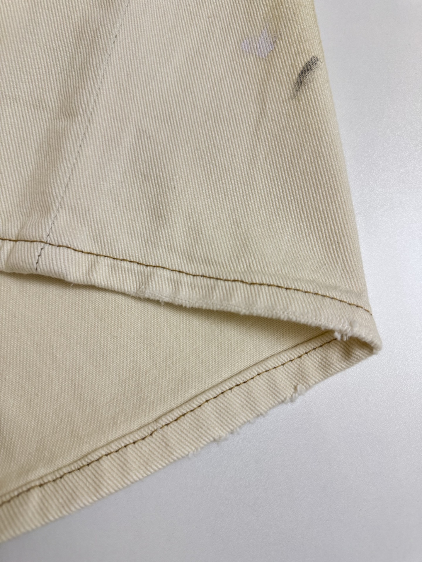 Acne Studios Acne Studios ss26白泼墨牛仔七分短裤