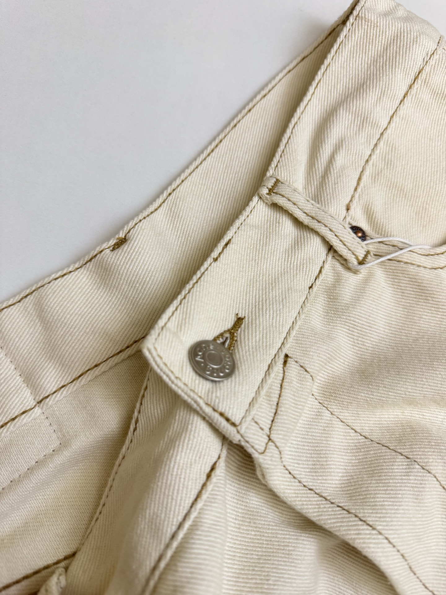 Acne Studios Acne Studios ss26白泼墨牛仔七分短裤