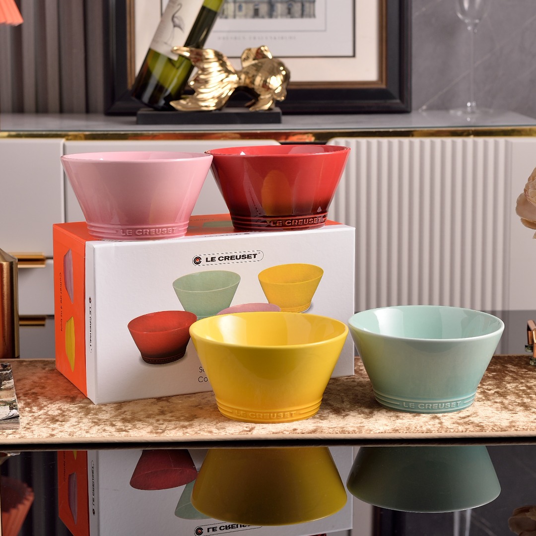 Cool Color Cool Color 6-inch bamboo hat bowl, four bowls - Hat 2
