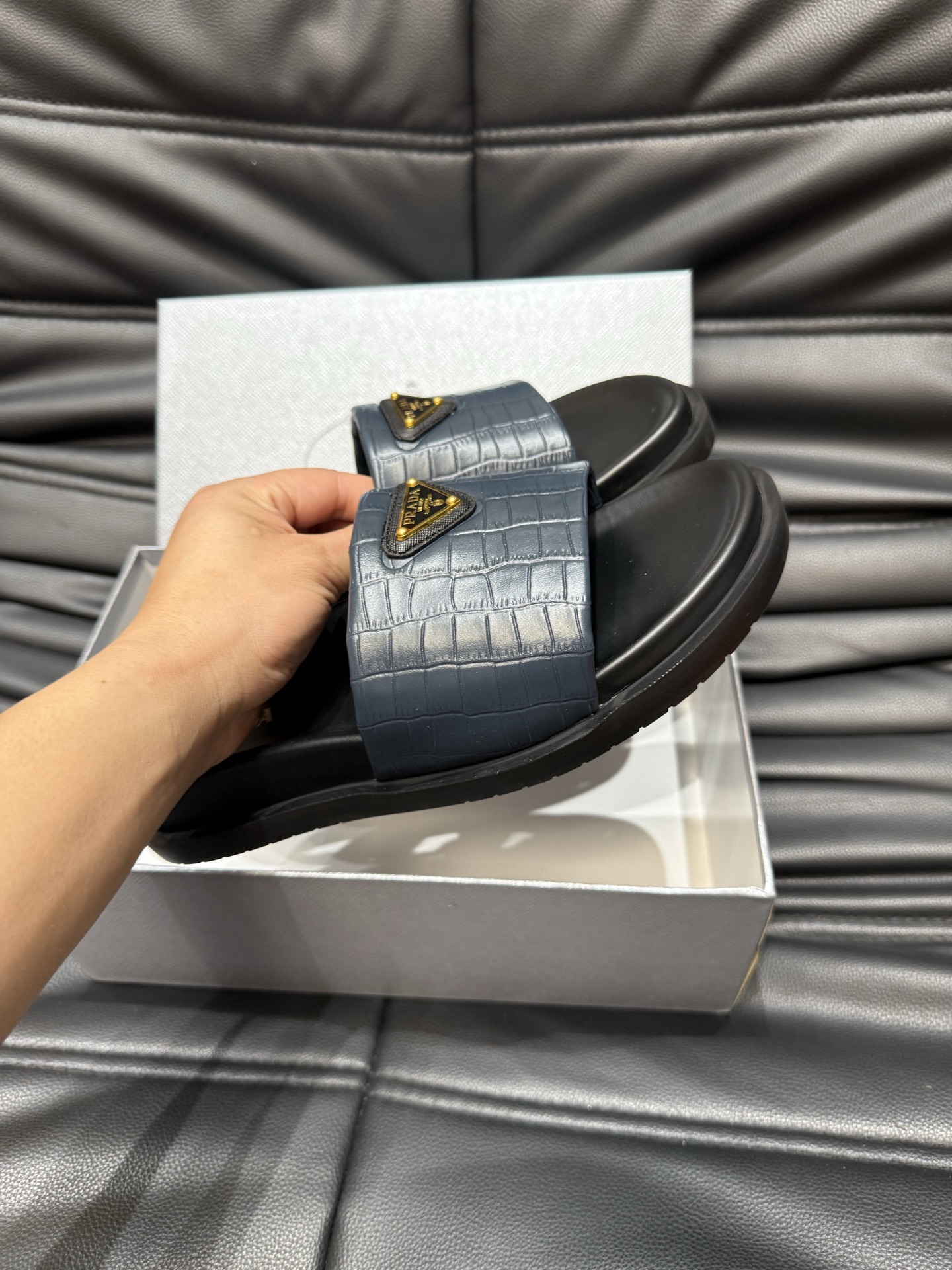 Prada Luxury Casual Slides - Premium Leather, Comfortable & Durable 6 i1742016777831 3581 0 4