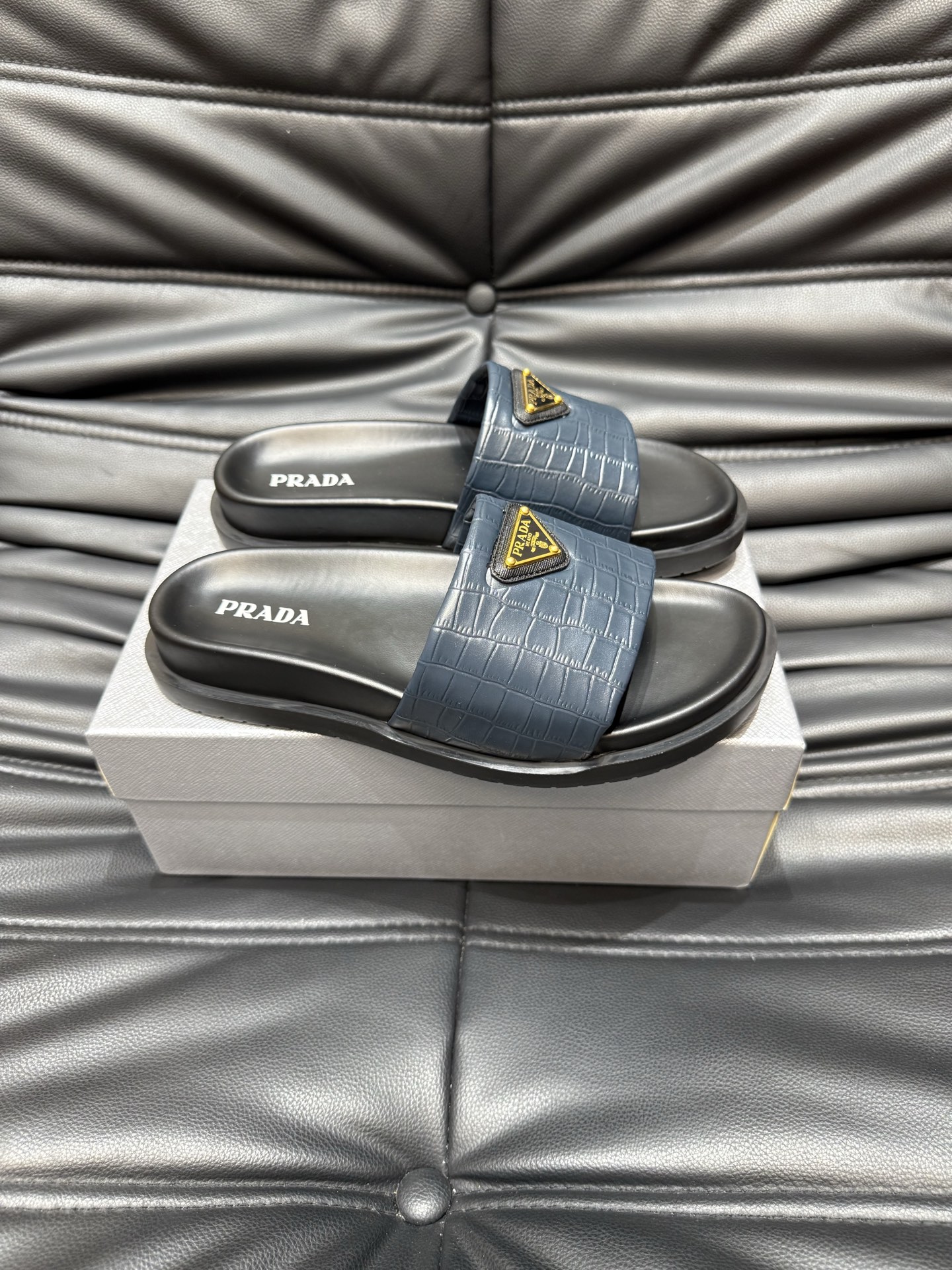 Prada Luxury Casual Slides - Premium Leather, Comfortable & Durable 4 i1742016782391 9487 0 2