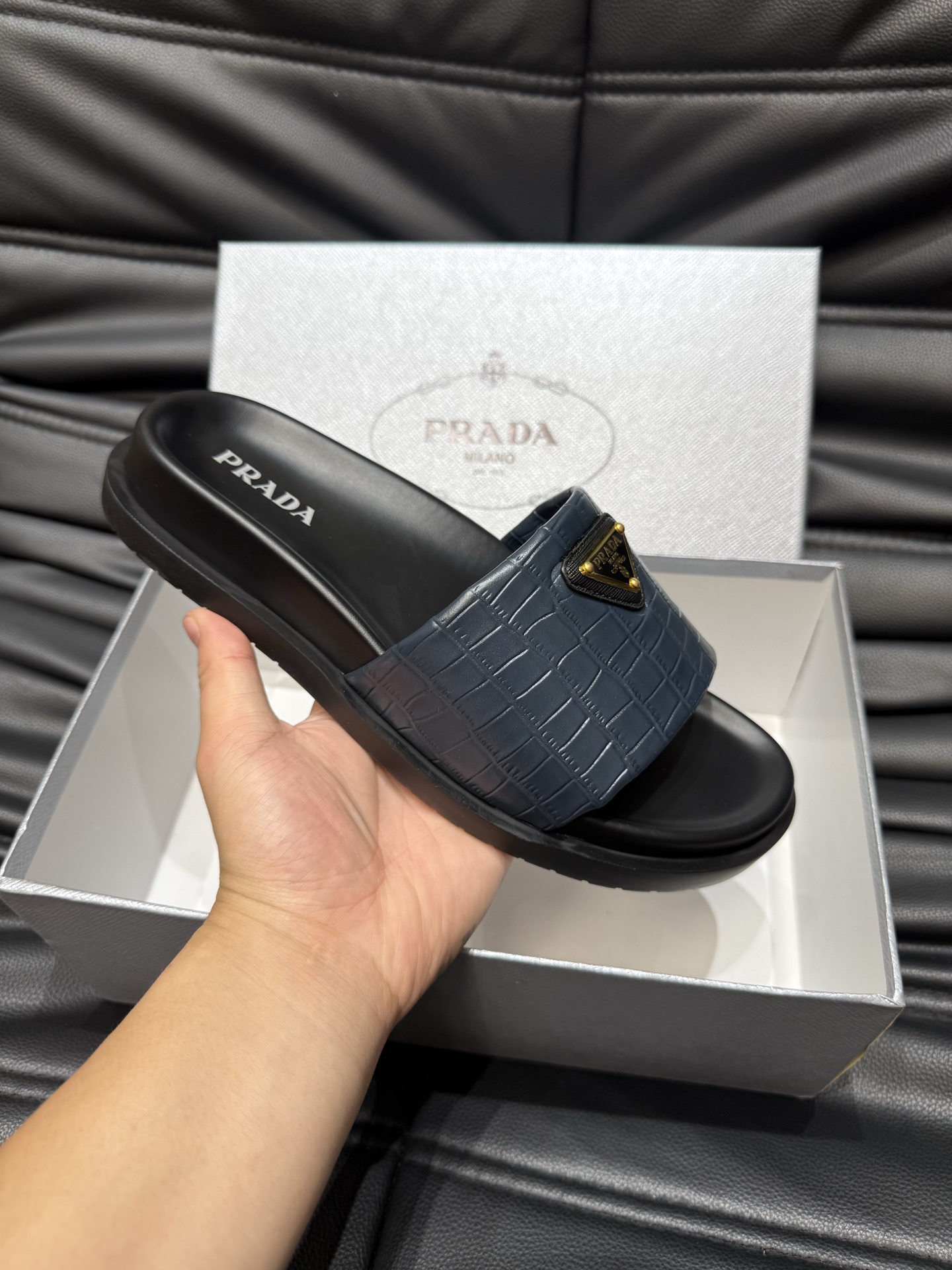 Prada Luxury Casual Slides - Premium Leather, Comfortable & Durable 7 i1742016792807 4318 0 5