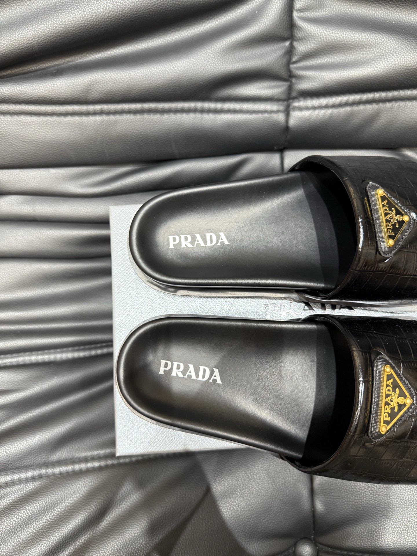 Prada Luxury Leather Slides: Comfortable and Stylish Summer Footwear 10 i1742016991280 3783 0 8