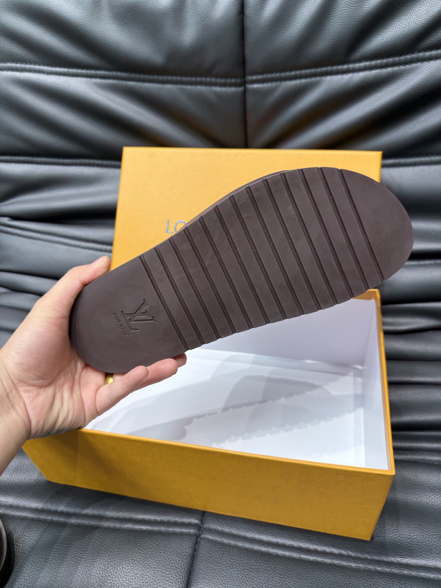 Louis Vuitton Brown Leather Summer Beach Slides Sandals Size 38-44 10 i1744005160928 7863 0 8