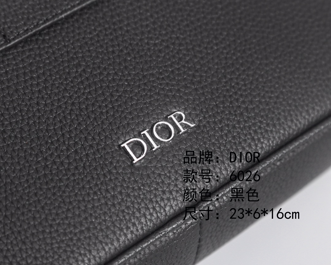 Dior Men's Black Leather Crossbody Bag | Model 6026 - Versatile & Stylish 8 i1731305799 4708 4