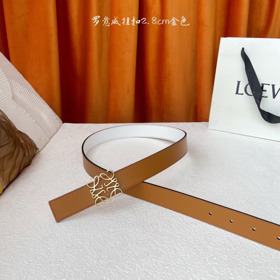 Gold Belt with Special Buttons and Fine Craftsmanship, 28mm Bandwidth, Elegant and Classic Style - 图片 3