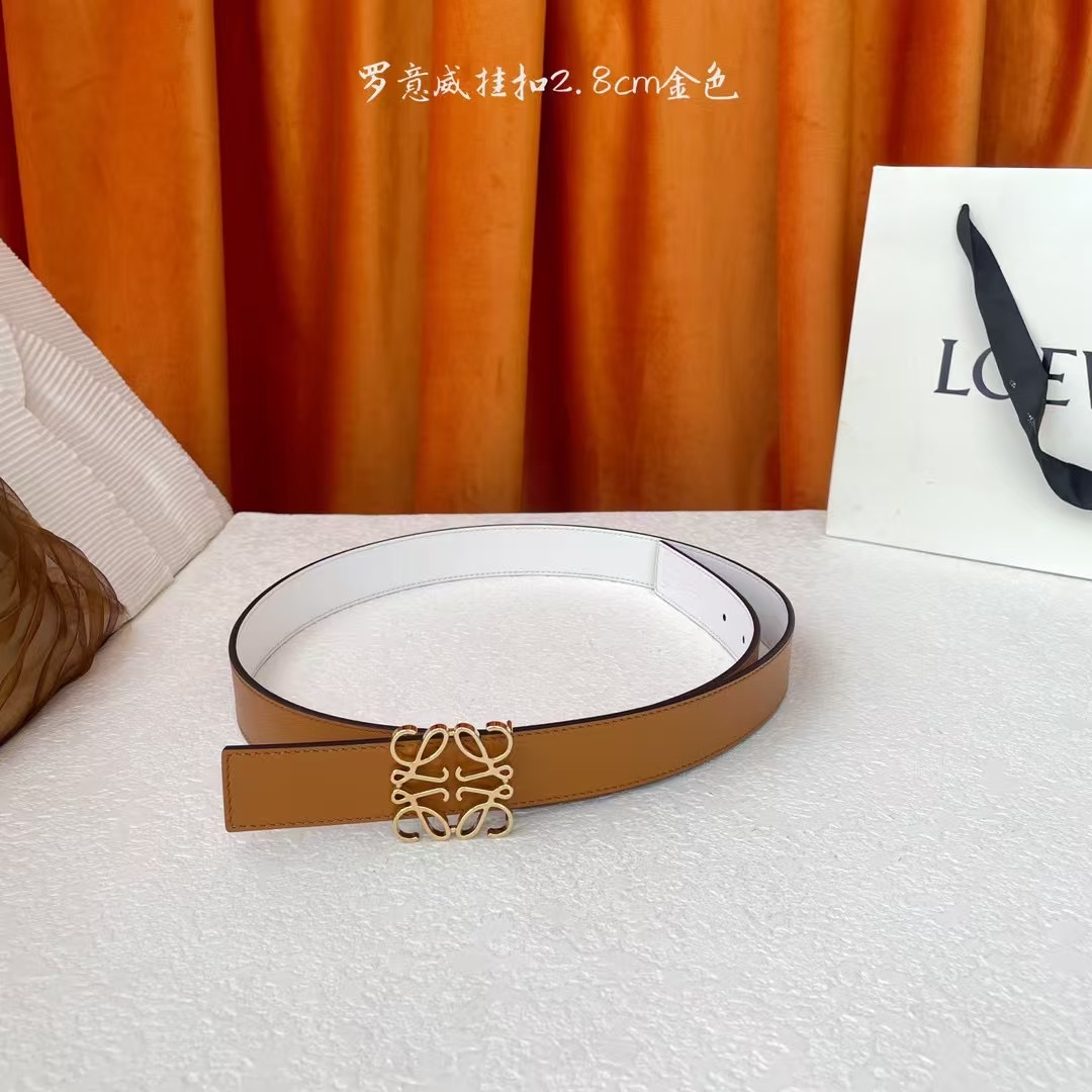 Gold Belt with Special Buttons and Fine Craftsmanship, 28mm Bandwidth, Elegant and Classic Style - 图片 2