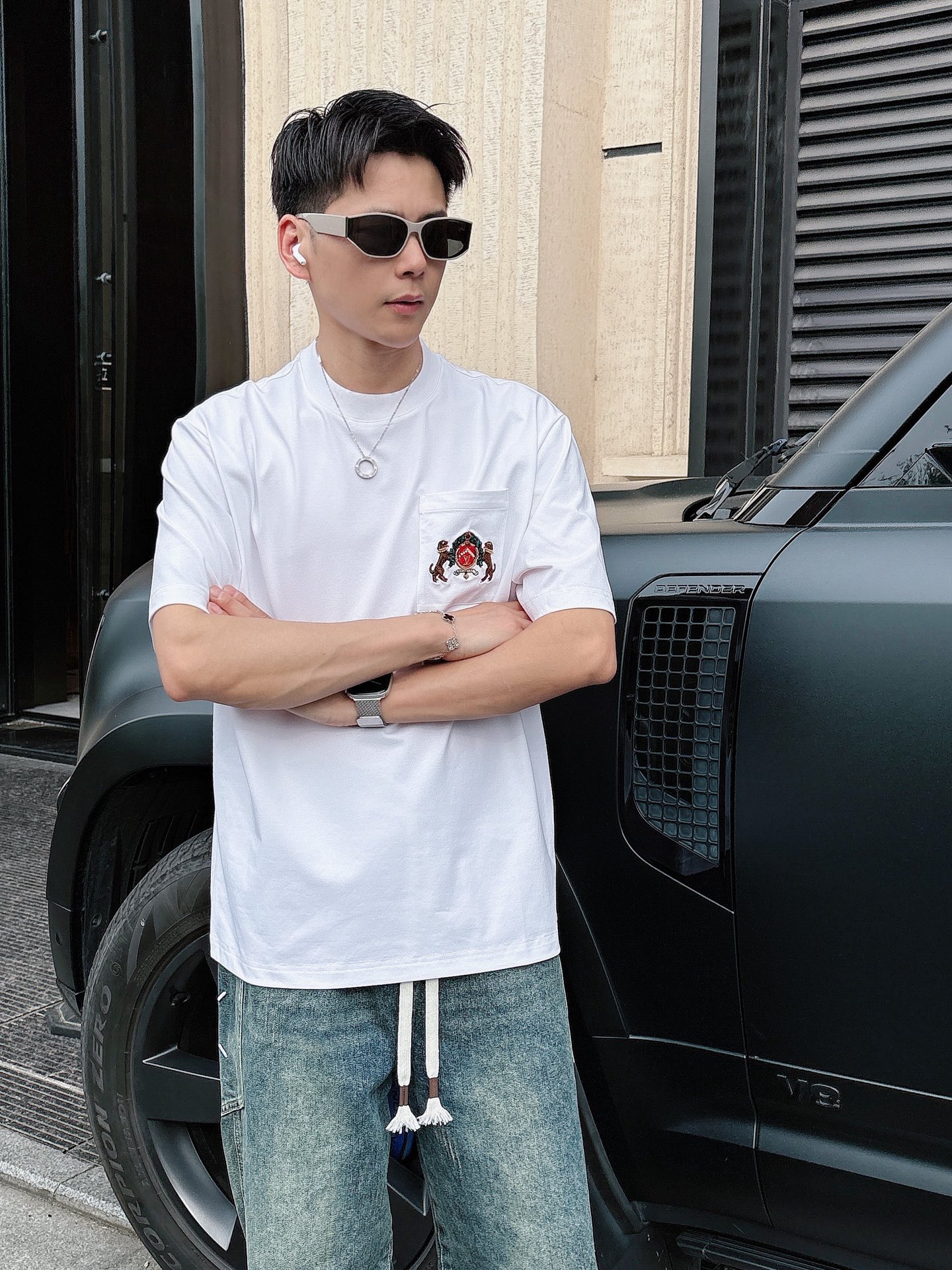 LV🌾、🆕2026春夏新品发售新品短袖T恤，面料采用新疆长绒棉，温儒柔软 细腻柔软 上身自然是舒适 凉爽