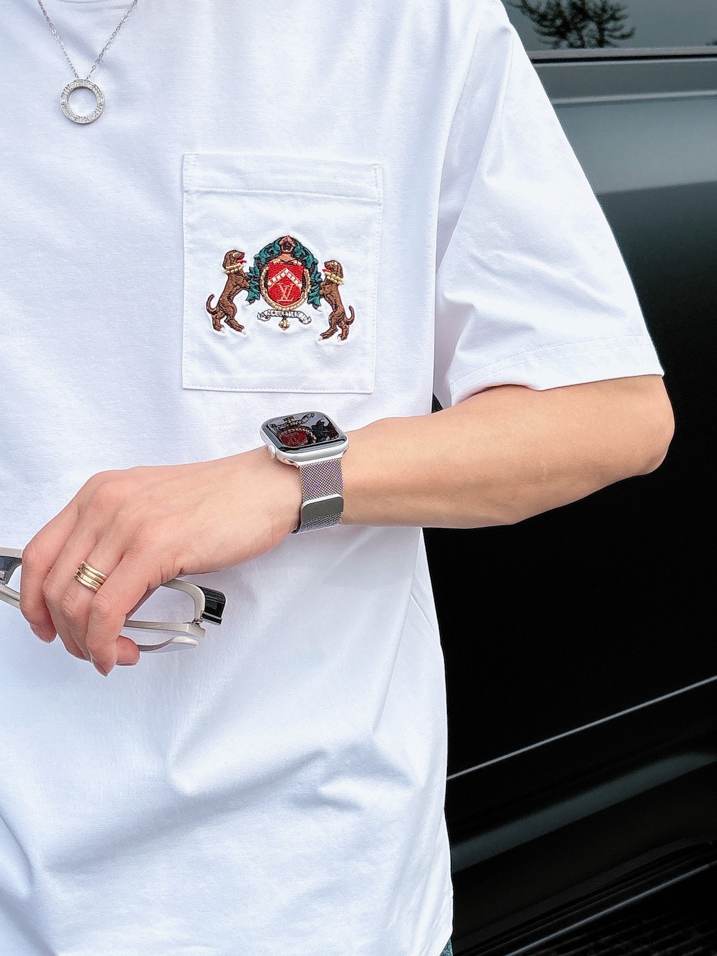 LV🌾、🆕2026春夏新品发售新品短袖T恤，面料采用新疆长绒棉，温儒柔软 细腻柔软 上身自然是舒适 凉爽