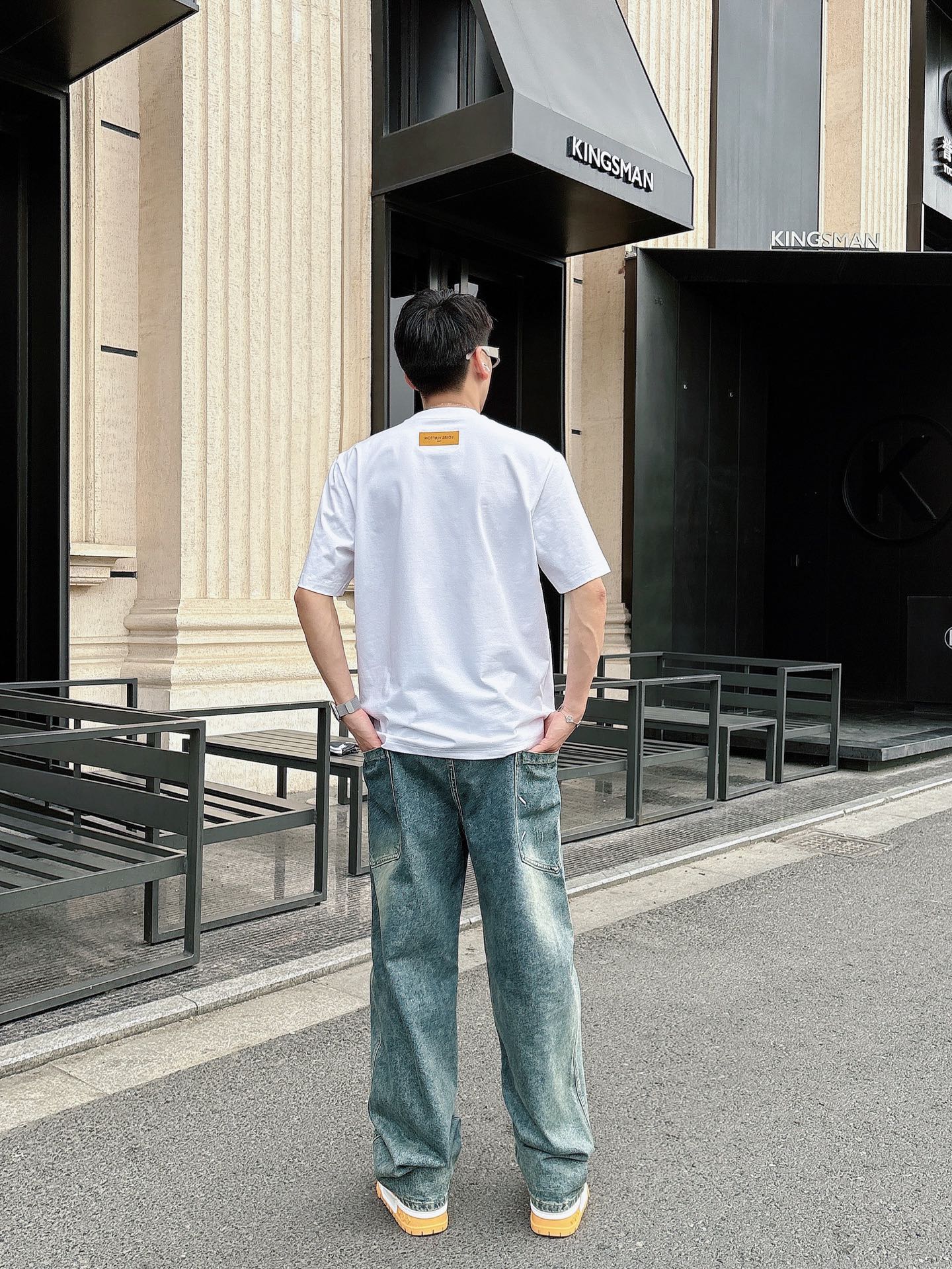 LV🌾、🆕2026春夏新品发售新品短袖T恤，面料采用新疆长绒棉，温儒柔软 细腻柔软 上身自然是舒适 凉爽