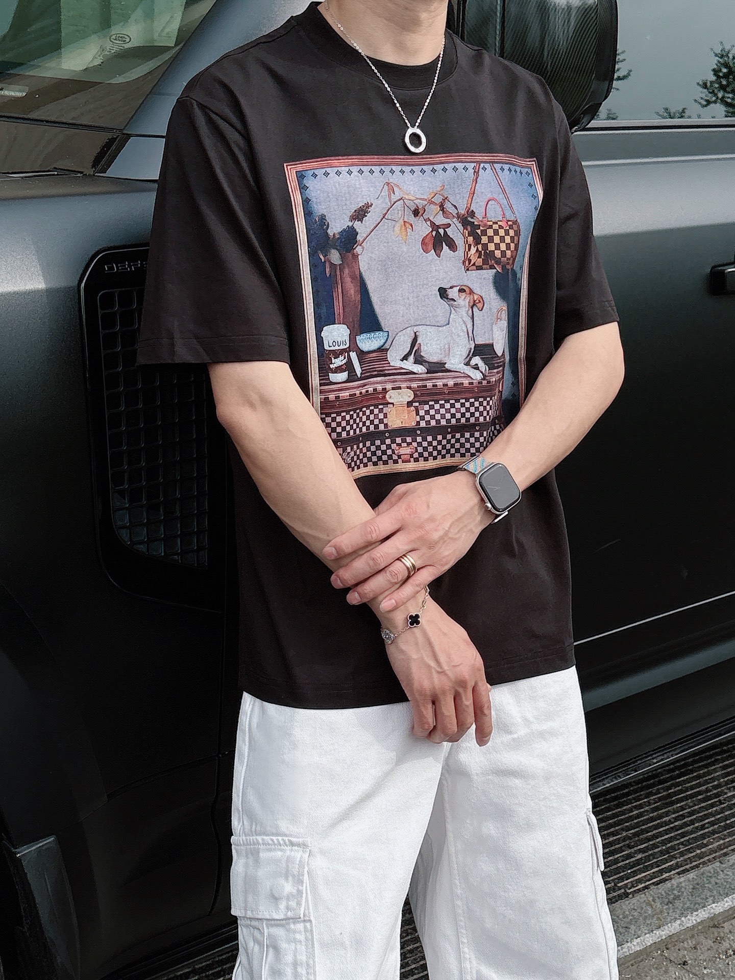 LV🌾、🆕2026春夏新品发售新品短袖T恤，面料采用新疆长绒棉，温儒柔软 细腻柔软 上身自然是舒适 凉爽