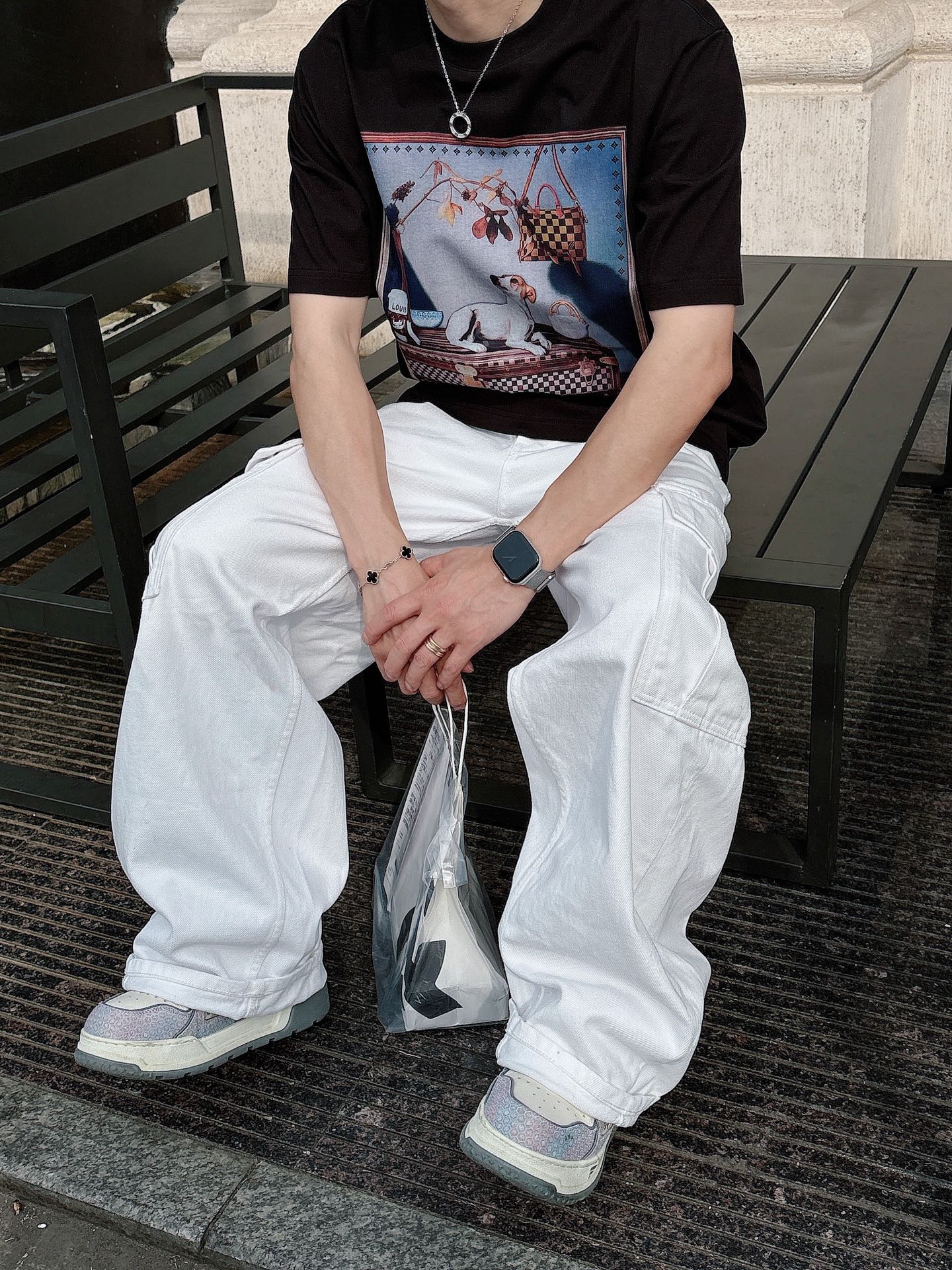 LV🌾、🆕2026春夏新品发售新品短袖T恤，面料采用新疆长绒棉，温儒柔软 细腻柔软 上身自然是舒适 凉爽