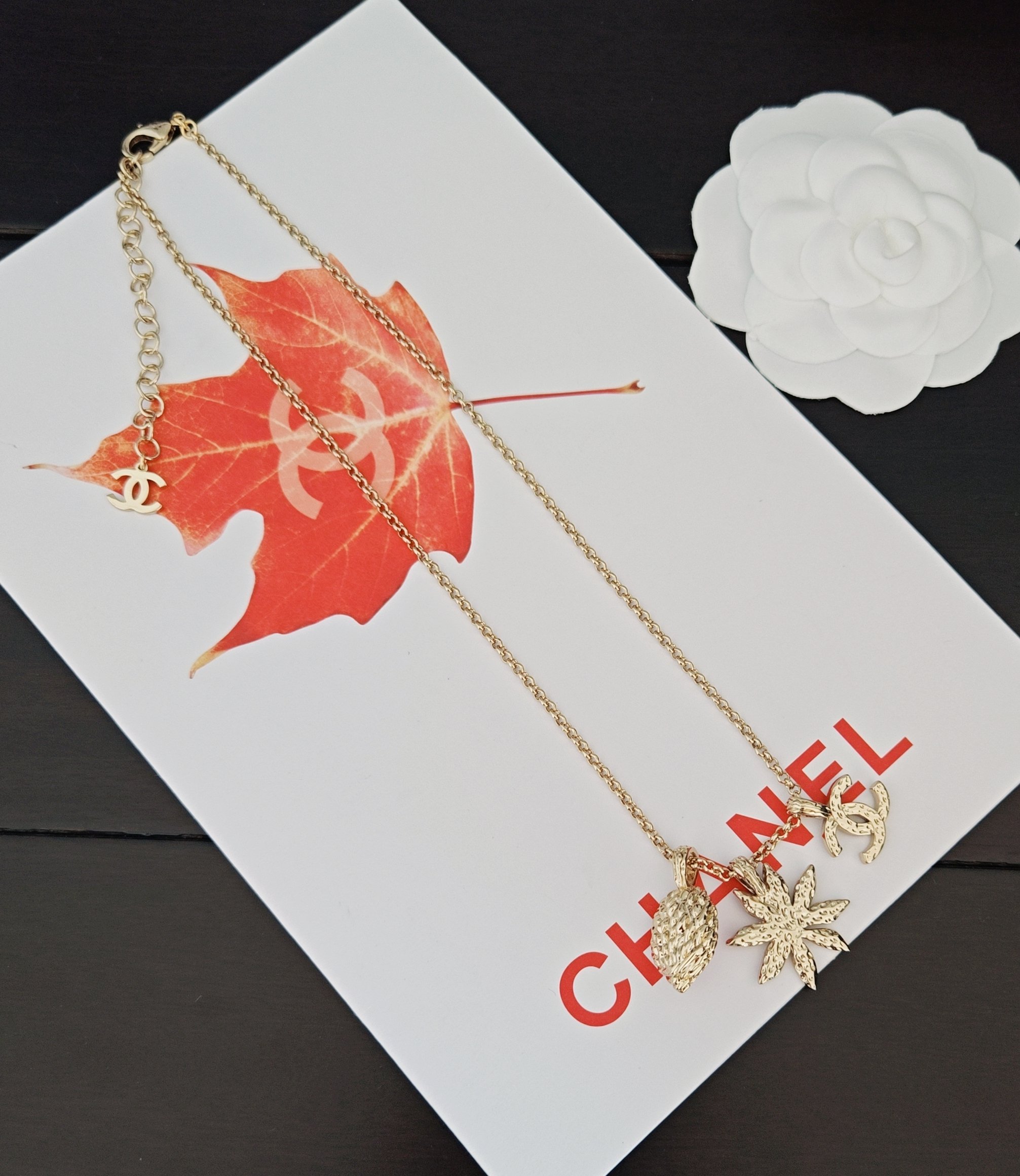  ch*nel  最新款🆕🆕粉钻cc项链】一致专柜🆕黄铜材质