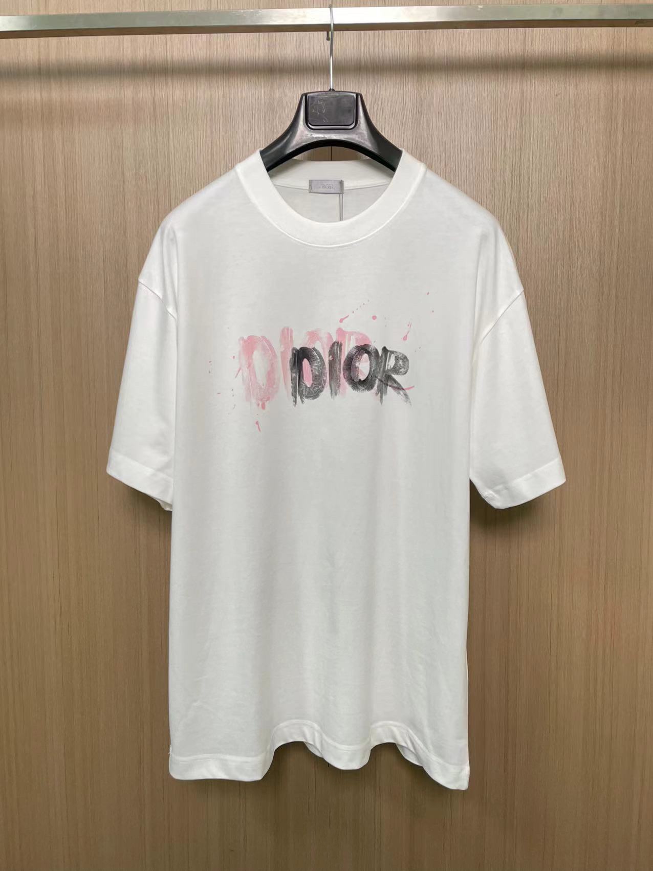 Dior Clothing T-Shirt Black White Unisex Vintage