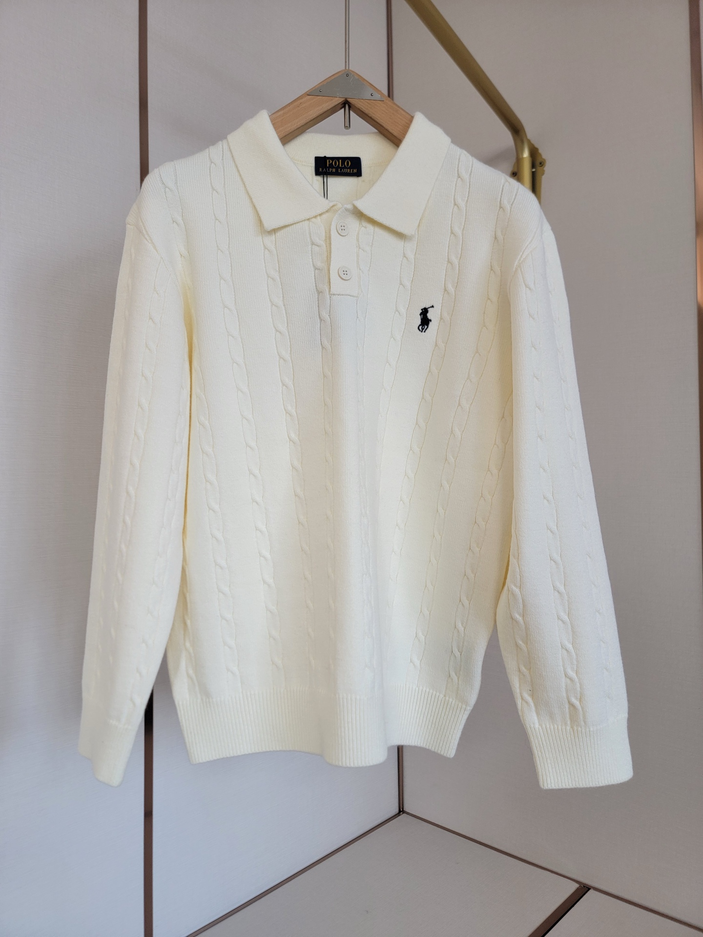 NO:523978,Luff Lauren old money lapel shirt, 9-pin yarn twisting process, three-dimensional embroidered polo pattern, S-XXL,, alexander wang19860909拉夫劳伦老钱翻领衫,9针纱线绞花工艺,立体刺绣马球图案,S-XXL,,,alexander wang,Men's clothing