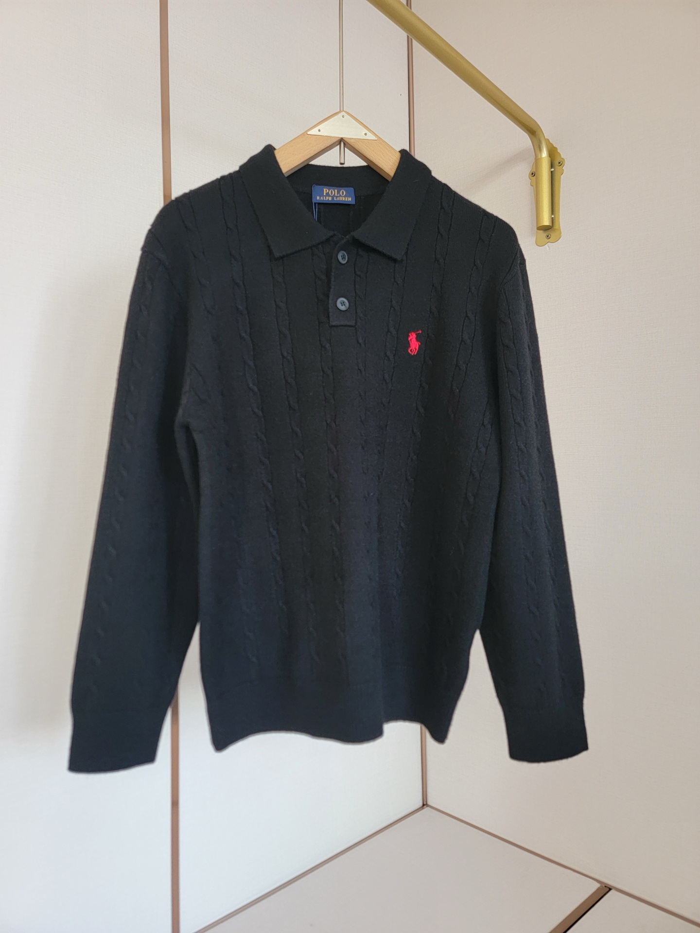 NO:523960,Luff Lauren old money lapel shirt, 9-pin yarn twisting process, three-dimensional embroidered polo pattern, S-XXL,, alexander wang19860909拉夫劳伦老钱翻领衫,9针纱线绞花工艺,立体刺绣马球图案,S-XXL,,,alexander wang,Men's clothing