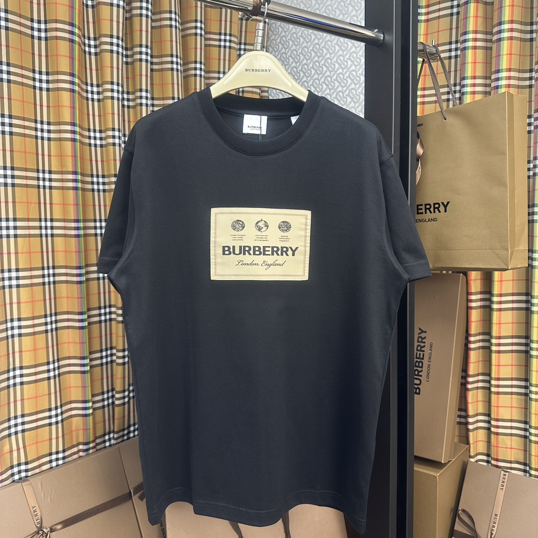 Cheap Replica
 Burberry Clothing Shirts & Blouses T-Shirt Cotton Spring Collection Vintage Casual
