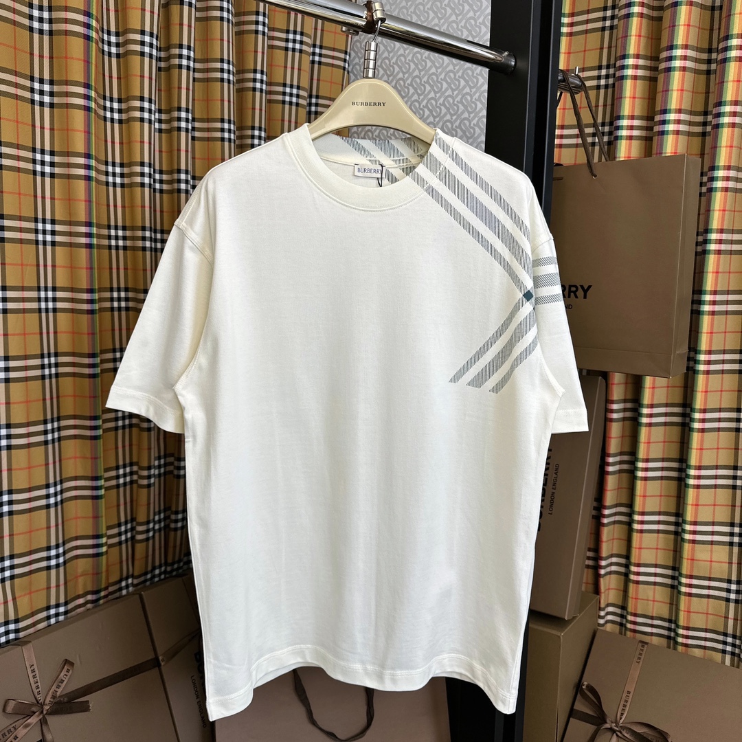 Burberry Clothing Shirts & Blouses T-Shirt Luxury Fashion Replica Designers
 Cotton Spring Collection Vintage Casual