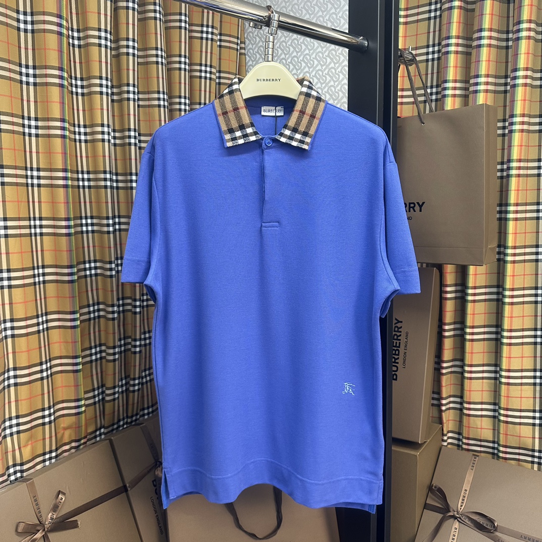 Burberry Clothing Polo Cotton Spring Collection Vintage Casual