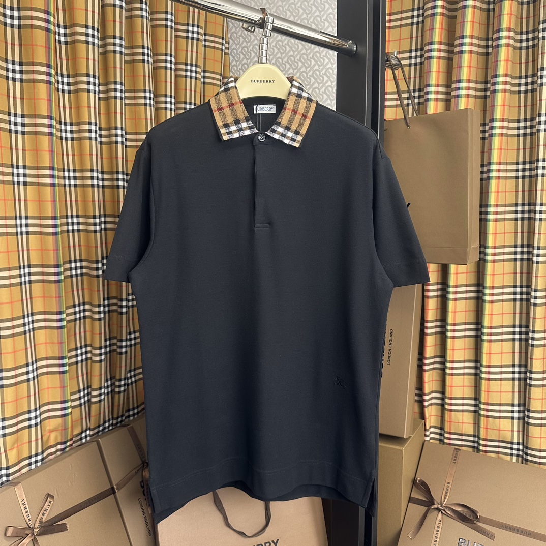 Burberry Clothing Polo Cotton Spring Collection Vintage Casual