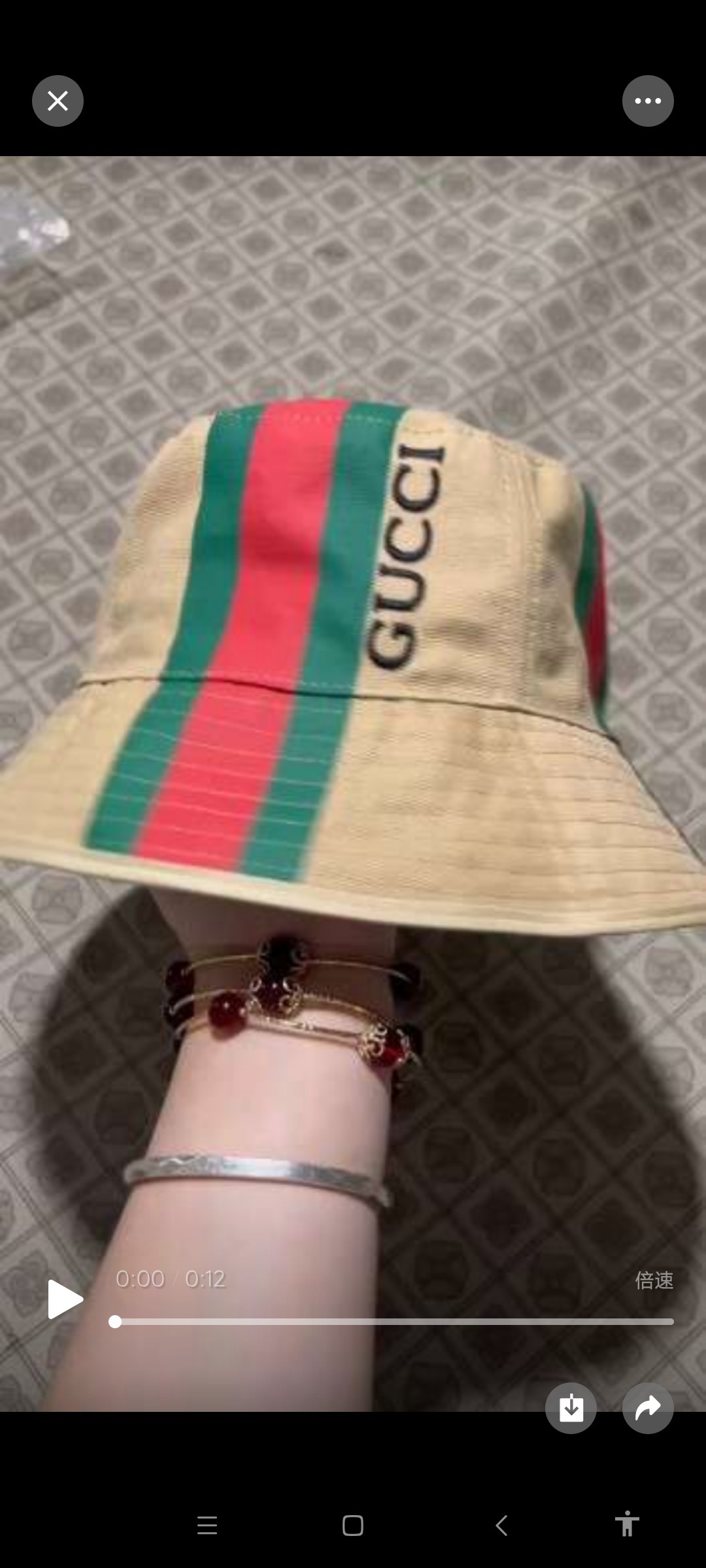🎀Gucci古奇渔夫帽👏高版本新款