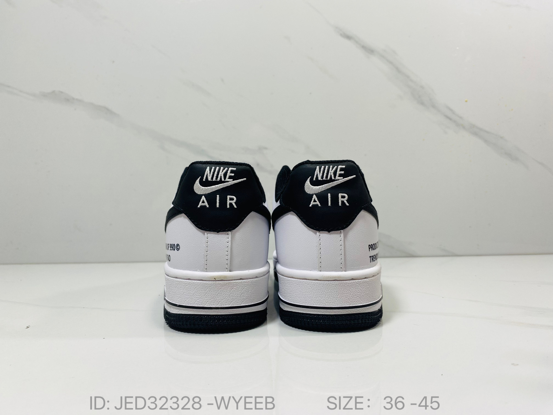 价格：130💰
简介：真标✅耐克Nike Air Force 1 Low  空军一号 低帮百搭休闲运动板鞋。柔软、弹性十足的缓震性能和出色的中底设计，横跨复古与现代的外型结合，造就出风靡全球三十多年的Force 1。DH7561-102
尺码：如图所示
编码：JED32328-WYEEB