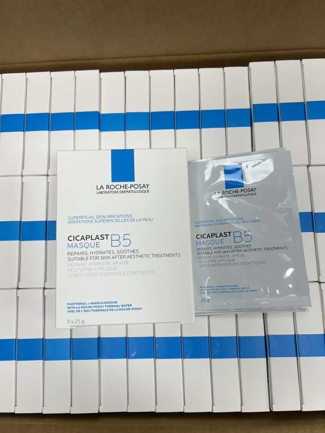Mascarillas La Roche-Posay 5 unidades! Mascarillas B5 en caja, b5+ centella + agua termal. Calmante + reparadora + hidr…