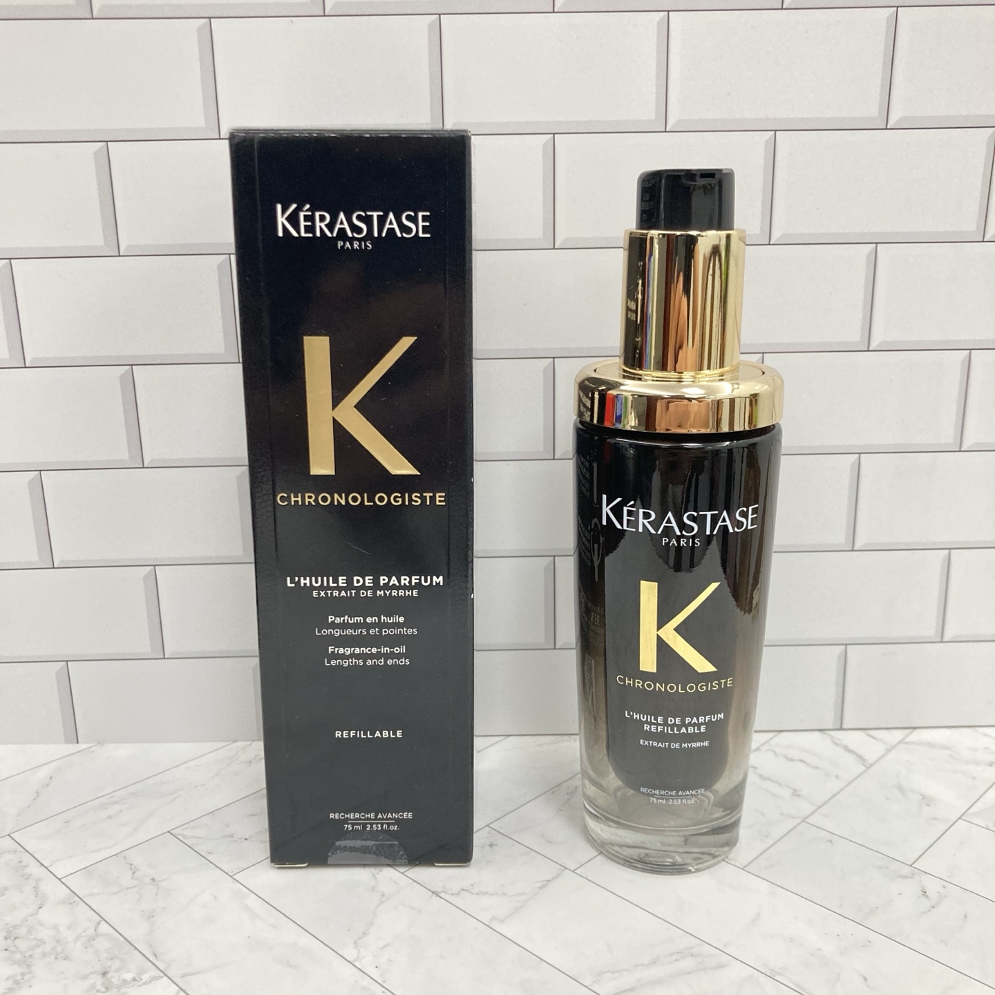 36! (Order note: New Kérastase hair oil 75ml black) New Kérastase hair oil black Mingtong version 75ml details match, s…