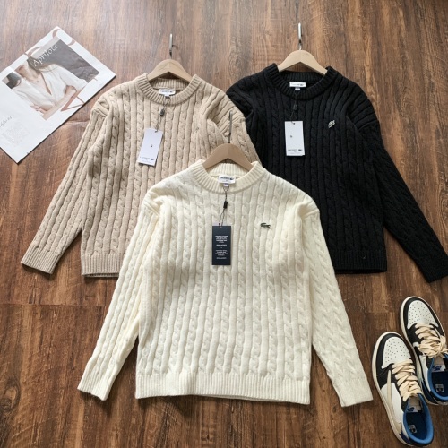 Lacoste Men's Classic Fit Cable Knit Wool Blend Crewneck Sweater 1 Lacoste Men's Classic Fit Cable Knit Wool Blend Crewneck Sweater