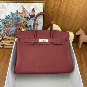 Hermes Birkin Bags Handbags Burgundy Red