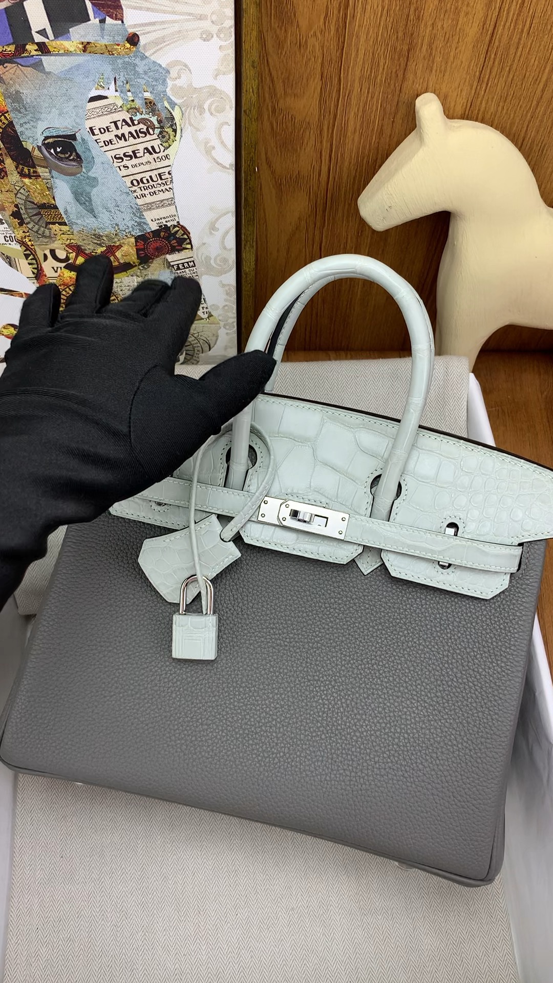 Hermès Crocodile calfskin