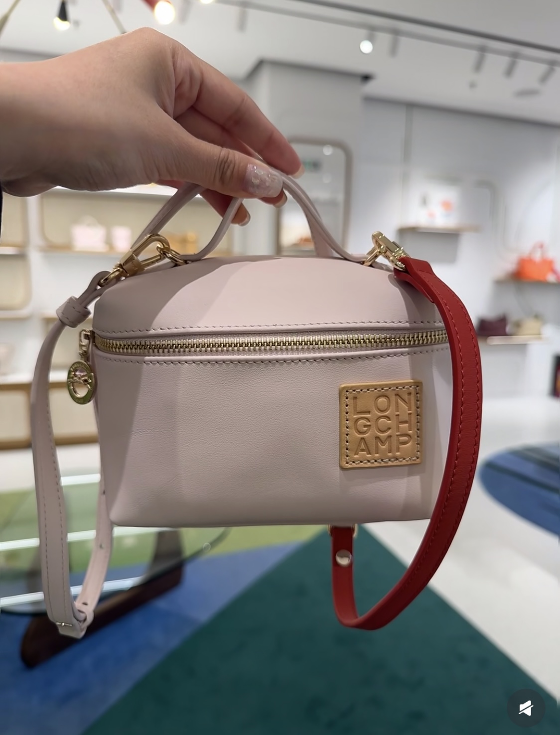 摩奈 Moynat 经典高奢皮具手袋托特包斜挎包女包 #6905657B 8