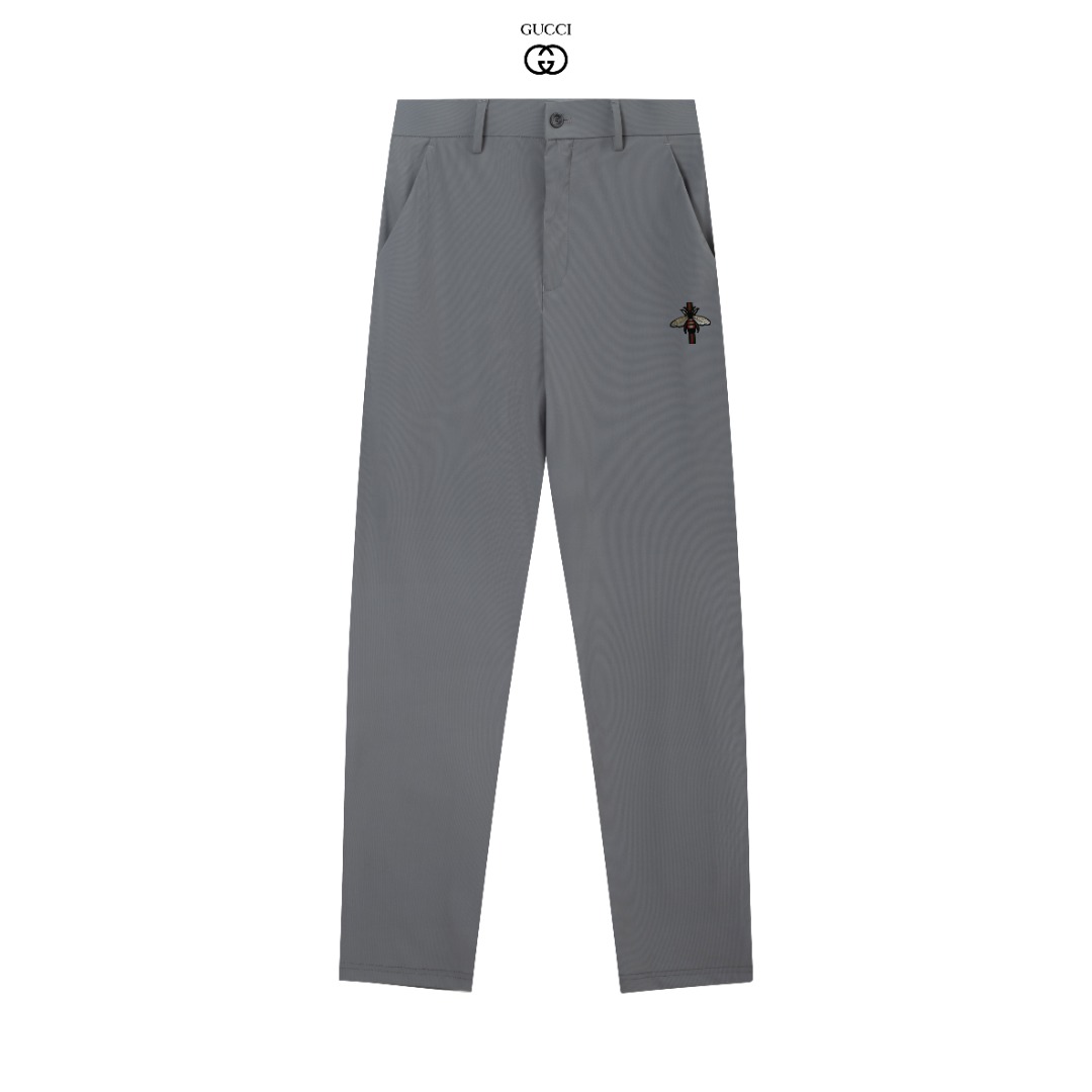 Gucci Men's Spring/Summer Lightweight Business Casual Ice Silk Trousers 4 o 1j01m2jhg182sgdlf7s12ld3nrc