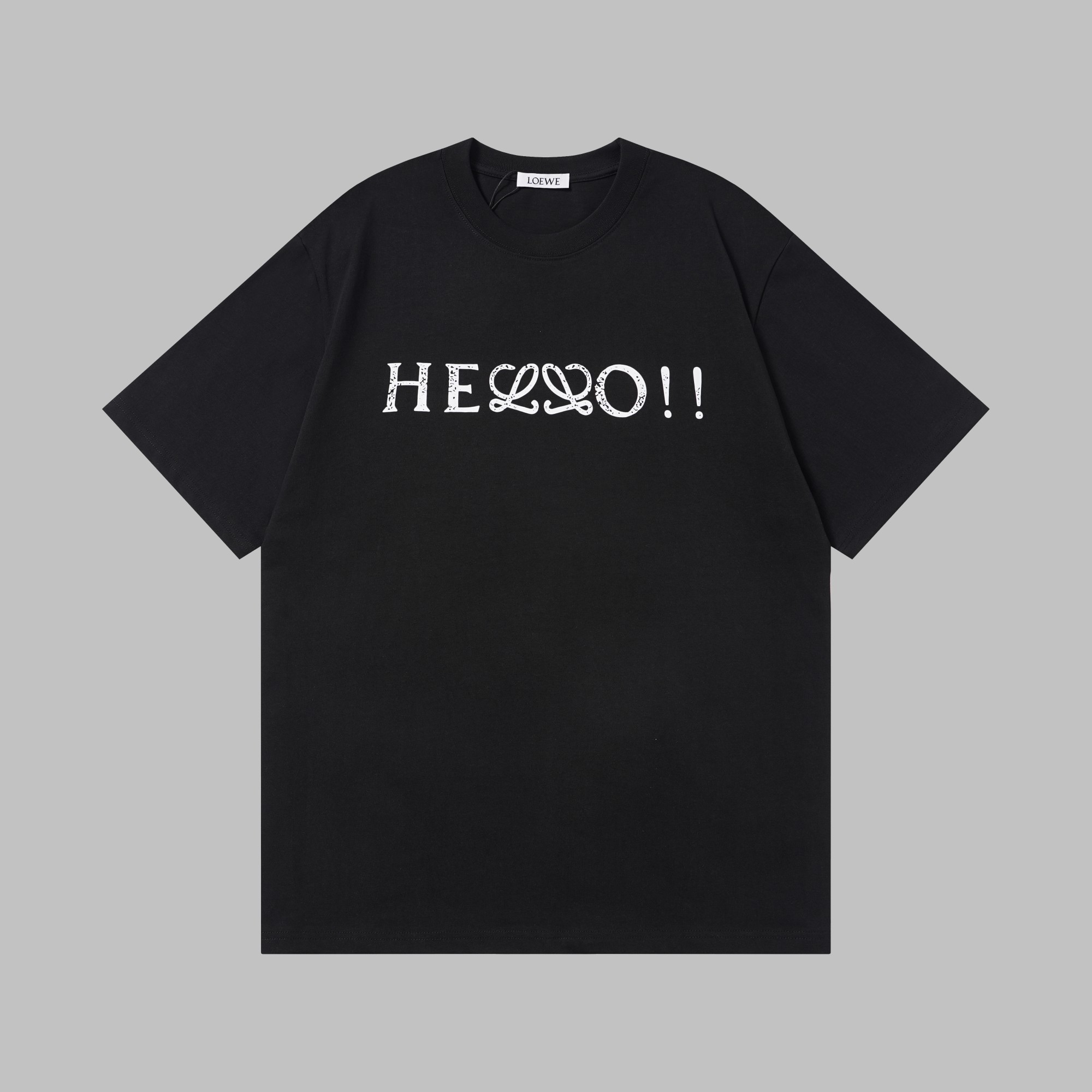 Loewe 300g重磅LOEWE罗意威HELLO短袖解决夏日穿搭所有痛点