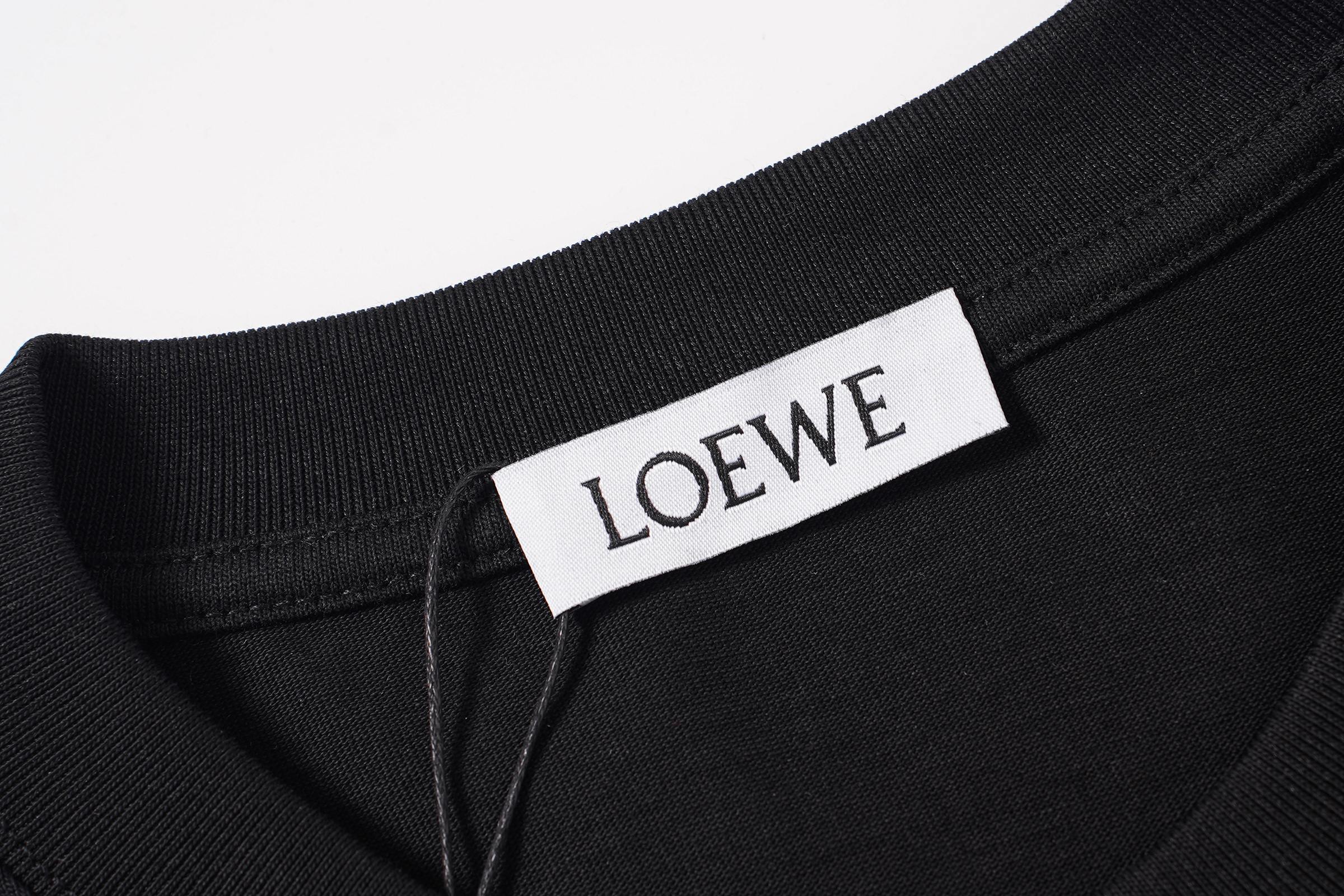 Loewe 300g重磅LOEWE罗意威HELLO短袖解决夏日穿搭所有痛点