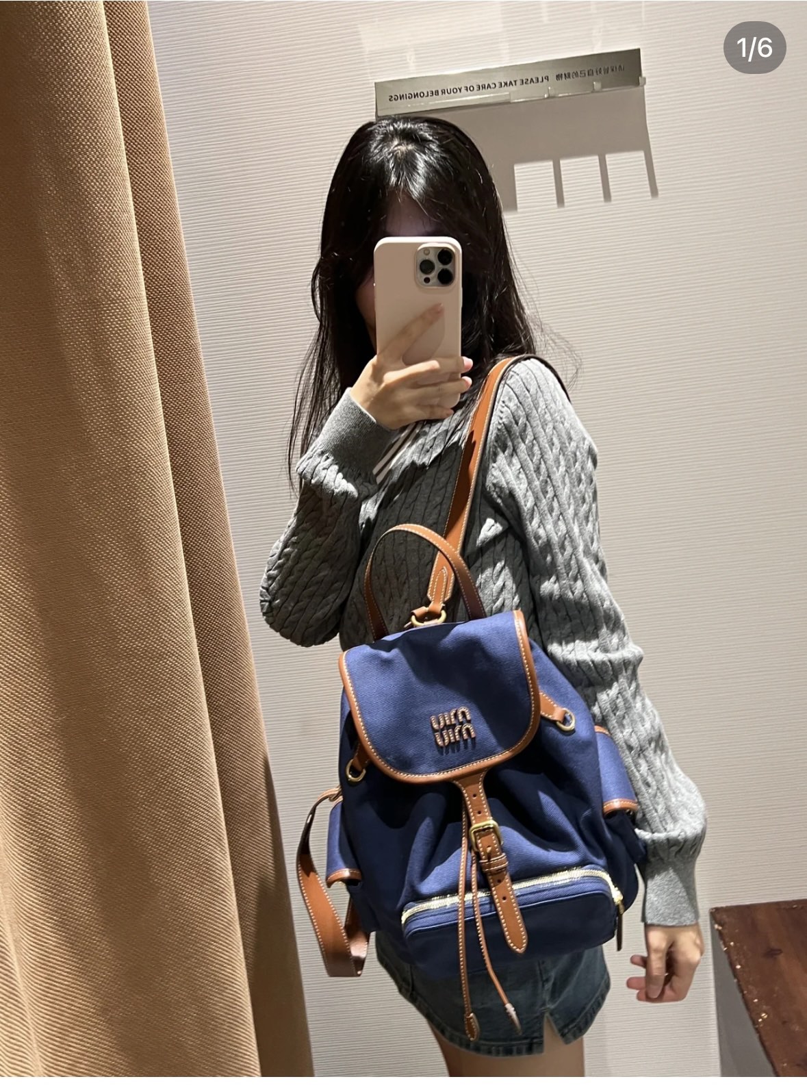 Miu Miu Official miumiu 5BZ042 series backpacks on sale