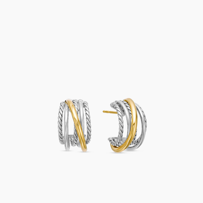 NO:879579,David Yurman 19.5mm color-coded shrimp earrings, jewelry boutique, earrings19860909David Yurman 19.5mm分色虾形耳环,饰品精品,earrings,Jewelry