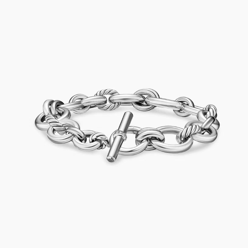 NO:879570,DavidYurman silver 8mm Mercer multi-ring bracelet (size 21 cm), jewelry boutique, bracelet19860909DavidYurman 银色8mm墨瑟多环手链（尺寸21厘米）,饰品精品,bracelet,Jewelry