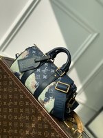 Louis Vuitton LV Keepall Bags Handbags Rose Monogram Eclipse Canvas M46271