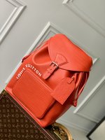 Louis Vuitton LV Montsouris Store
 Bags Backpack Orange Red Epi Cowhide M23099