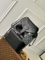 Louis Vuitton LV Montsouris Bags Backpack Black Epi Cowhide M23099
