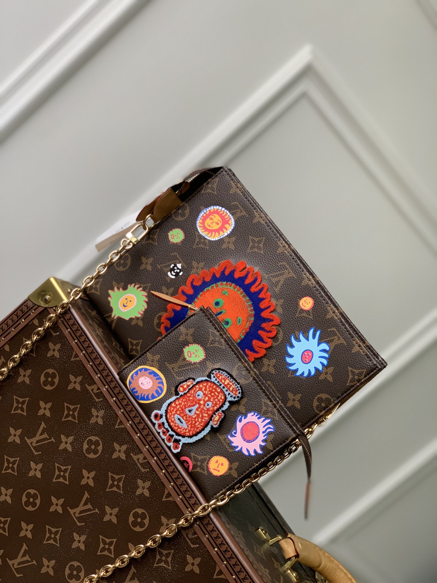 Replica Sale online
 Louis Vuitton Handbags Clutches & Pouch Bags Embroidery Monogram Canvas Pouch M81982