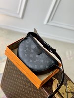 Louis Vuitton Fake
 Handbags Crossbody & Shoulder Bags Black Monogram Eclipse Canvas Fall/Winter Collection Underarm M23835