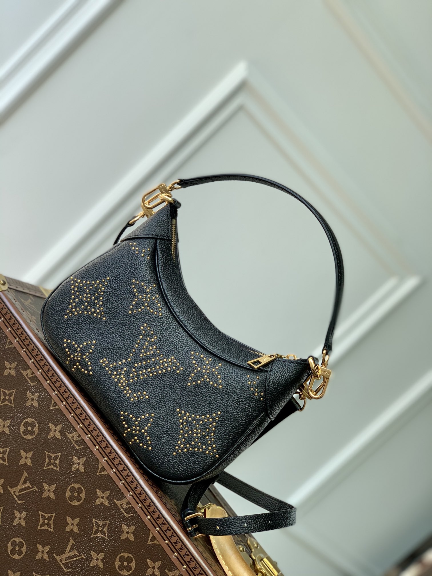 Louis Vuitton Bags Handbags Black Rivets Empreinte​ Underarm M46735