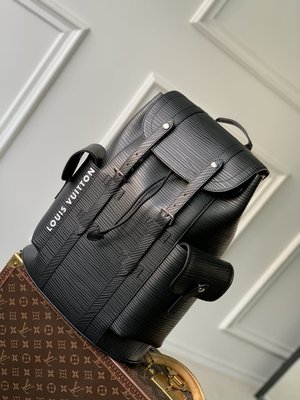 Louis Vuitton LV Christopher AAAAA
 Bags Backpack cheap online Best Designer
 Black Epi M23764