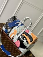 Sale
 Louis Vuitton LV Keepall Travel Bags Splicing Canvas Cowhide M23160