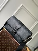 Louis Vuitton Messenger Bags Black Monogram Eclipse M46794