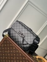 Louis Vuitton New
 Messenger Bags Black Grid Chains M46795