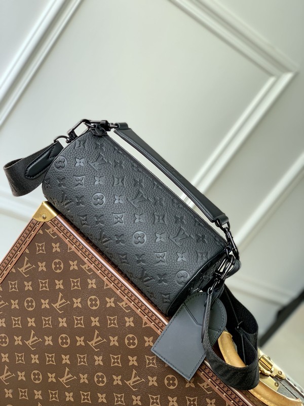 Good Quality Replica Louis Vuitton Handbags Cylinder & Round Bags Black Monogram Eclipse Canvas M46796