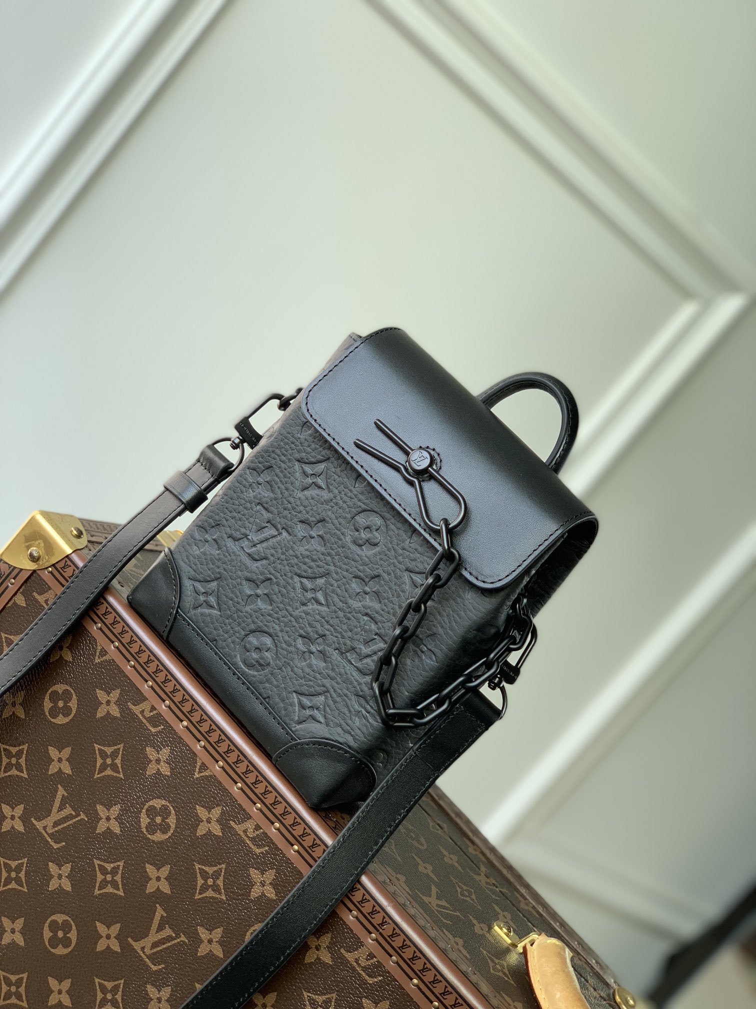 Louis Vuitton Copy
 Bags Backpack Handbags Black Monogram Canvas Fall/Winter Collection Chains M82772